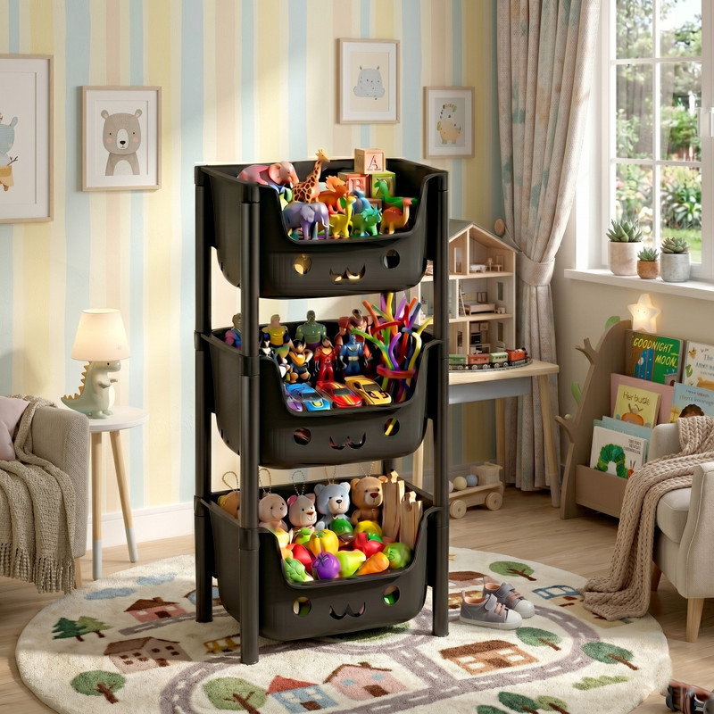 MAXTID multi layer Storage Cabinet for Neat Arrangement Storage Box(Blue)