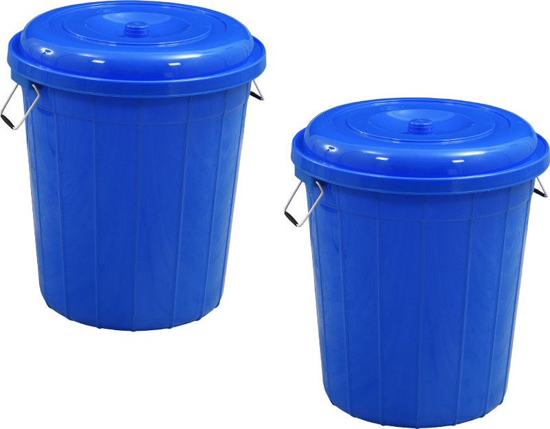 swagath furniture 50 L PLASTIC DRUM WITH LID DRUM50_BL-1 50 L Drum(Blue, Pack of 1)