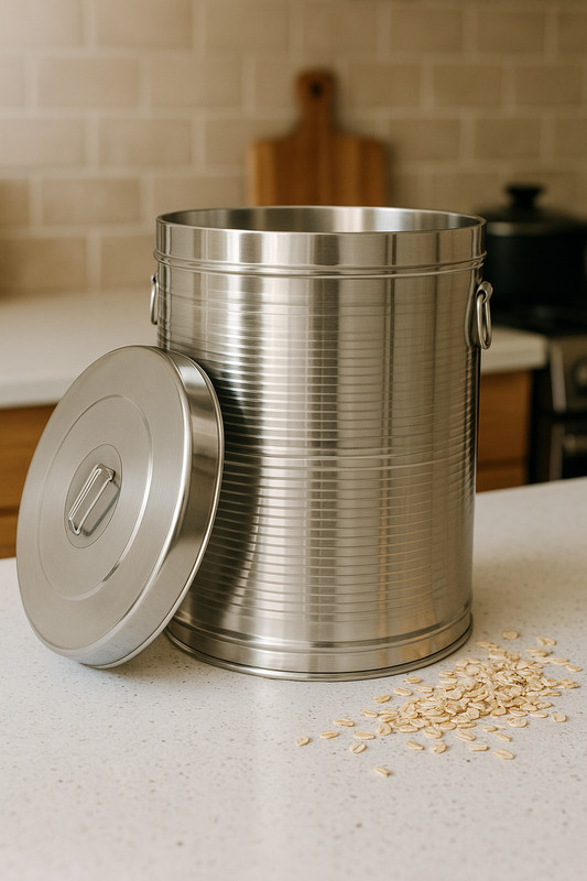 Narayani Enterprises Heavy Stainless Steel Kothi/ Drum_10k 15 L Drum(Silver, Pack of 1)