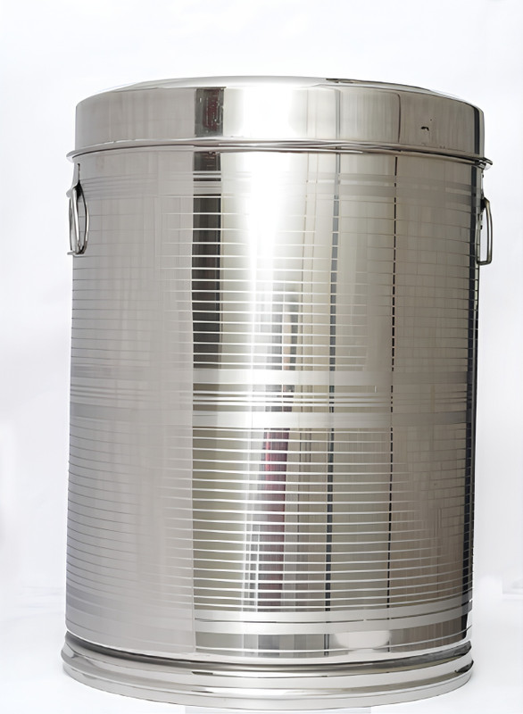 SM Enterprises Airtight Steel Kothi Drum 15 L Drum(Silver, Pack of 1)