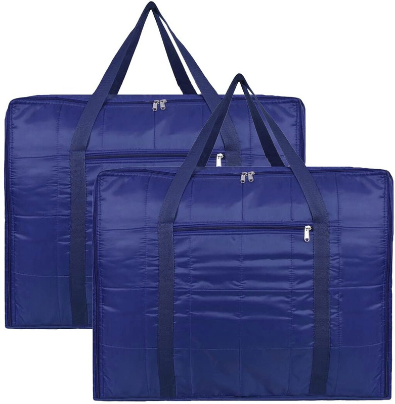 Atipriya Blanket Bag Cover/Saree Bag/Household Storage Bag water proof dust proof Small Travel Bag - jumbo(Blue)