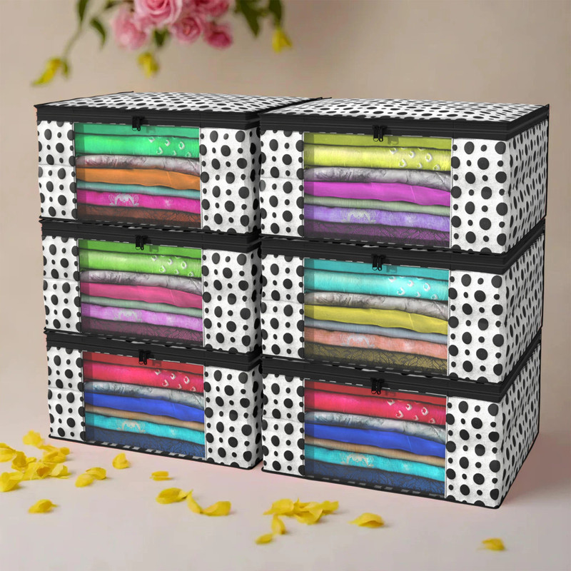 KUBER INDUSTRIES Shelf Organizers(Black, Cotton)