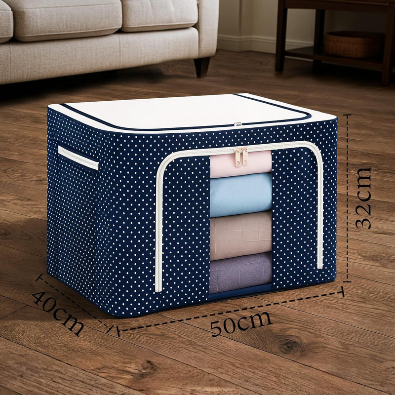 HPNEST 66L Capacity Wardrobe Organizer Polyester Laundry Bag(Multicolor)