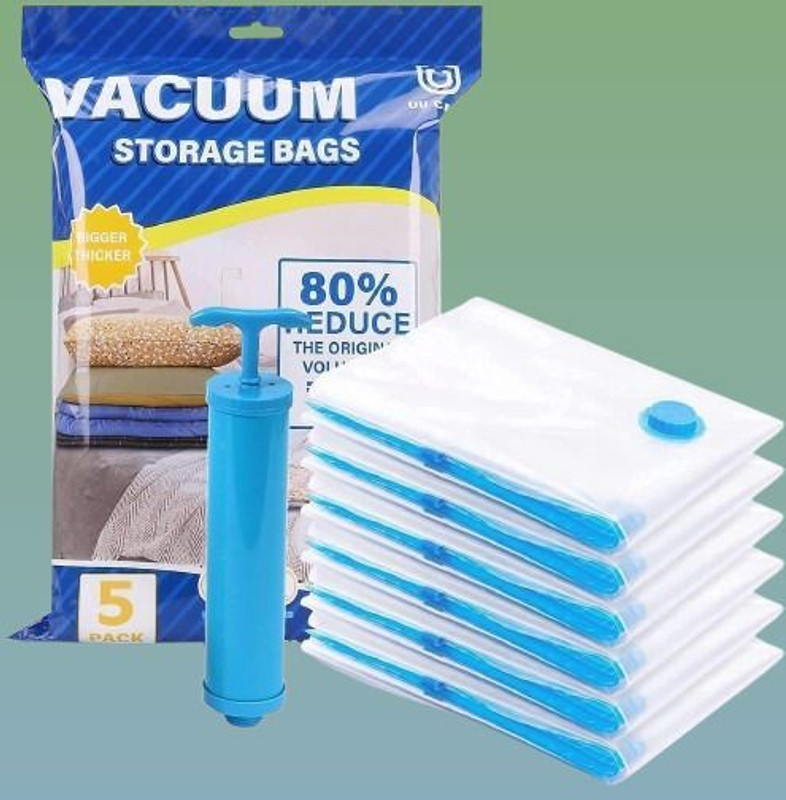 DRAYADEALS vacuumbag936 Travel Storage Vacuum Bags(Pack of 5)