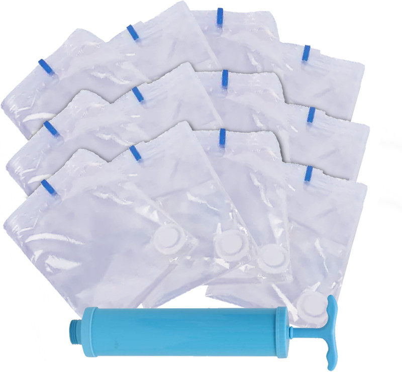KUBER INDUSTRIES Vacuum Storage Bags With Hand Pump,70x100 cm Travel Storage Vacuum...
