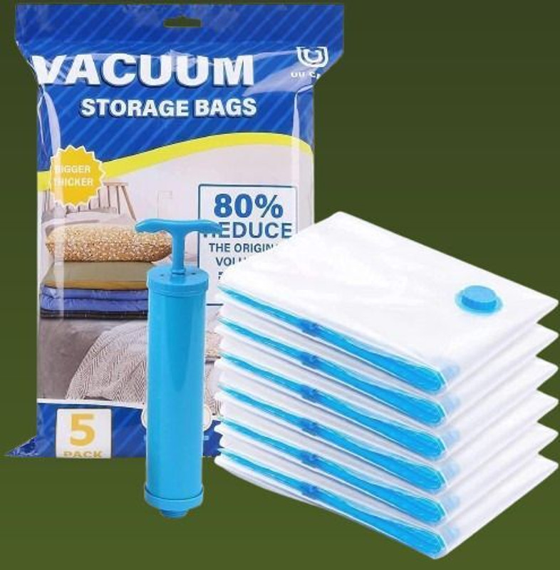 ForcerFlow vacuumbag662 Travel Storage Vacuum Bags(Pack of 5)