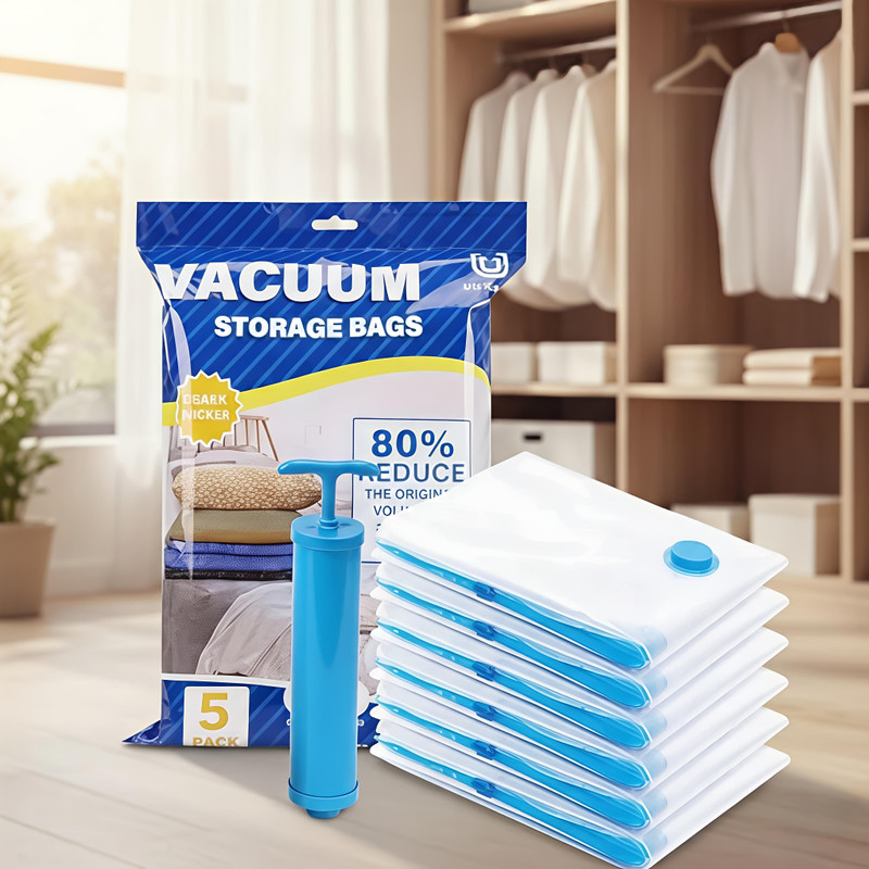 tegiya enterprises Vacuum Storage Bags High Volume Storage Vacuum Bags(Pack of 5)