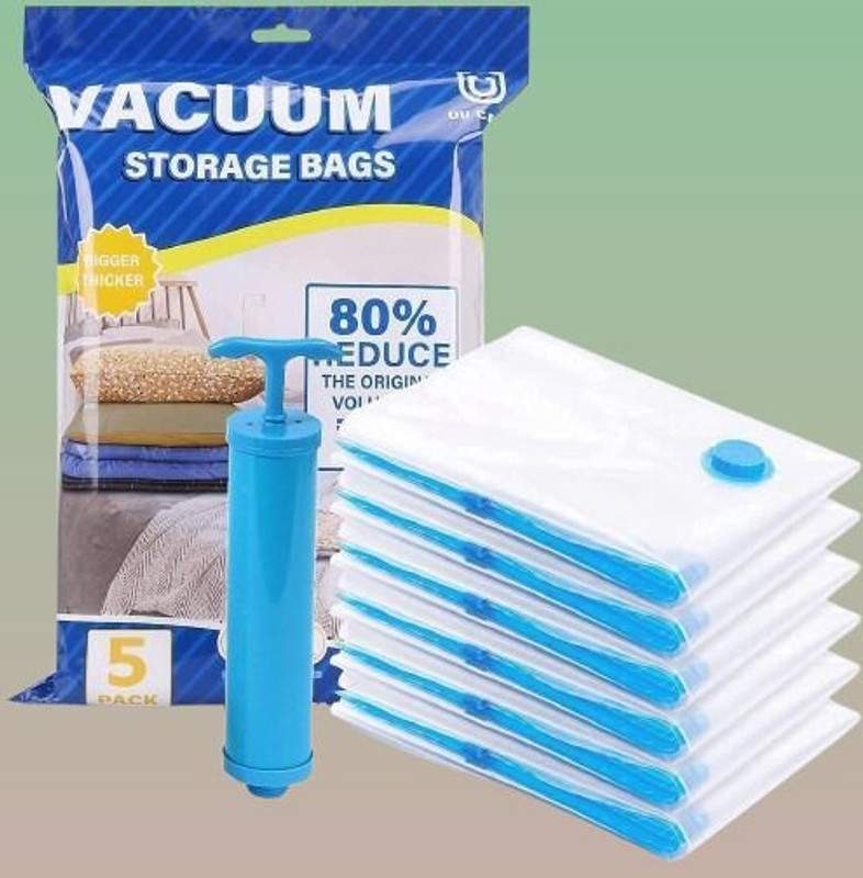 Zinnia vacuumbag825 Travel Storage Vacuum Bags(Pack of 5)