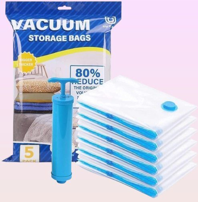 HEVOX vacuumbag189 Travel Storage Vacuum Bags(Pack of 5)