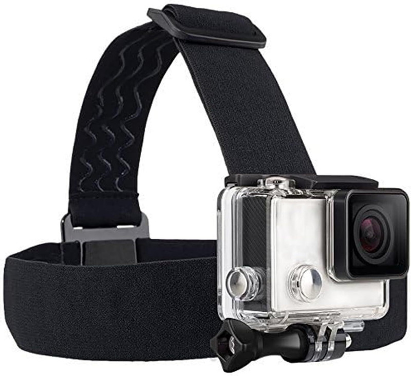 OHAS Action Camera Head Mount Strap Compatible with Go PRO Head Belt (NO Camera Strap(Black)
