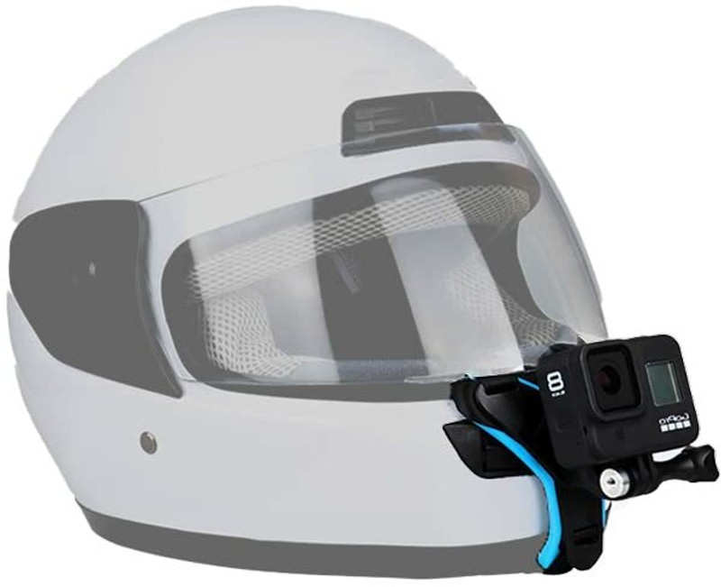 bediwell Helmet Chin Strap Mount with Mobile Clip & Screw Compatible with All Smart Phone Strap(Black)