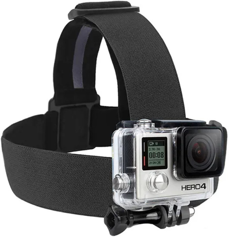 Gadgetturbo Head Strap Mount Belt Go Pro Hero2 Hero3 Hero4 Series Strap(Black)