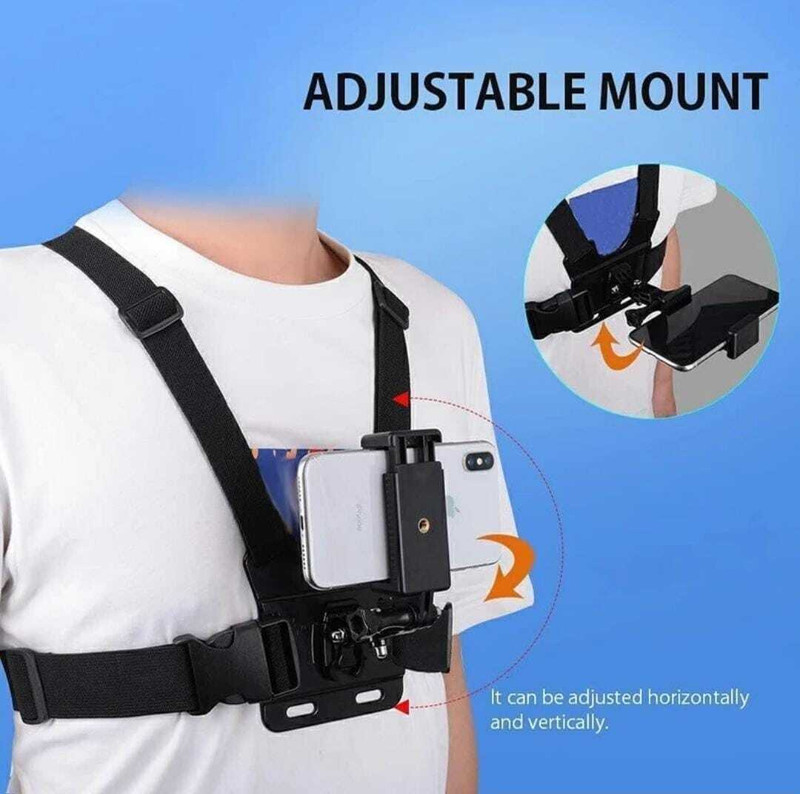 henx Harness Belt for Action Camera & Phones,Gopro Strap Strap Strap(Black)