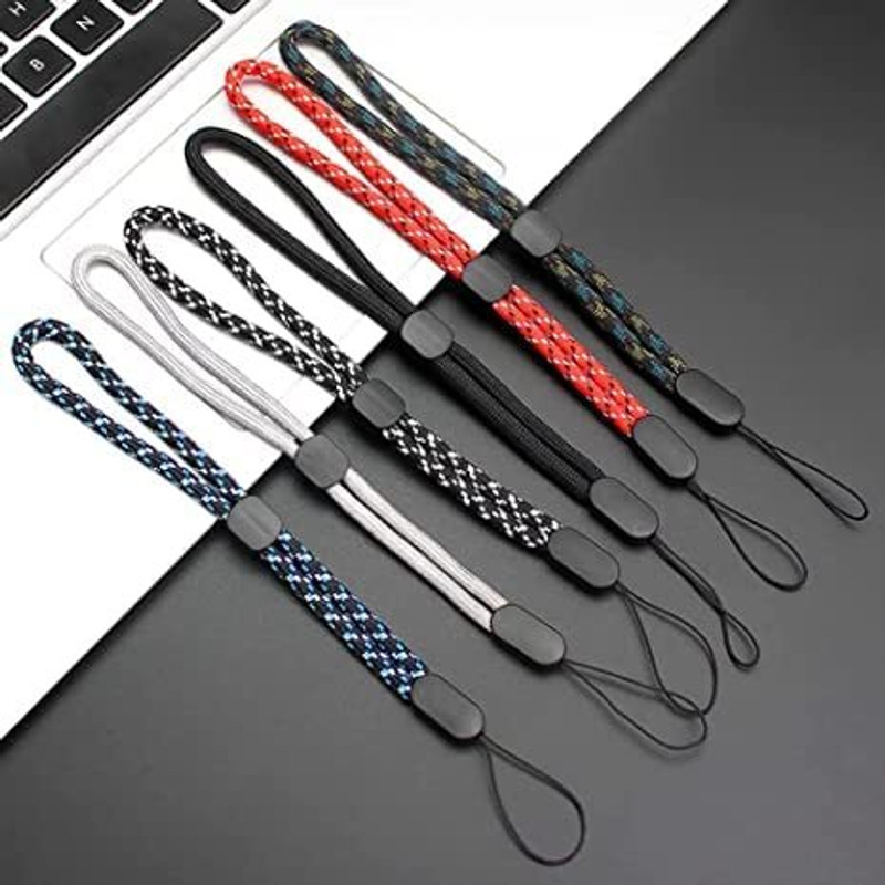 Bwogue Multipurpose Hand Wrist Strap-Adjustable Nylon Strap for Mobile,USB,Flash Drives Strap(Pack Of 6, Multicolor)