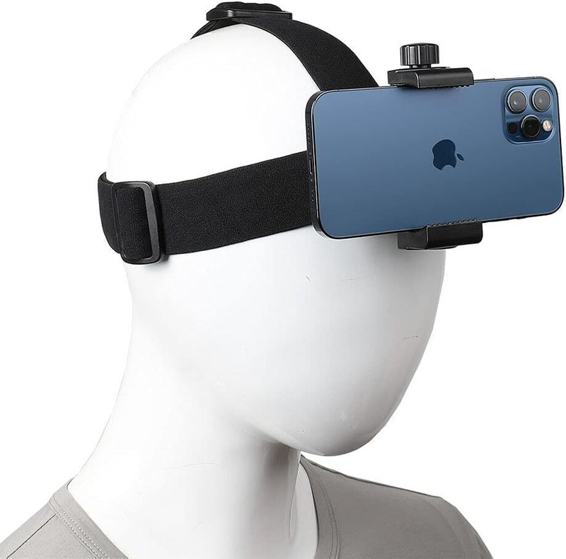 HOJI Head Strap Mount Phone Set Strap(Black)