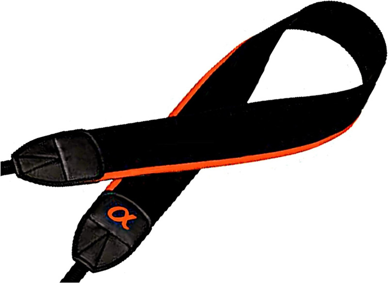 SUPERNIC Shoulder Strap Textile Soft Type Compatible with Sony Alpha For sony Strap(Black)