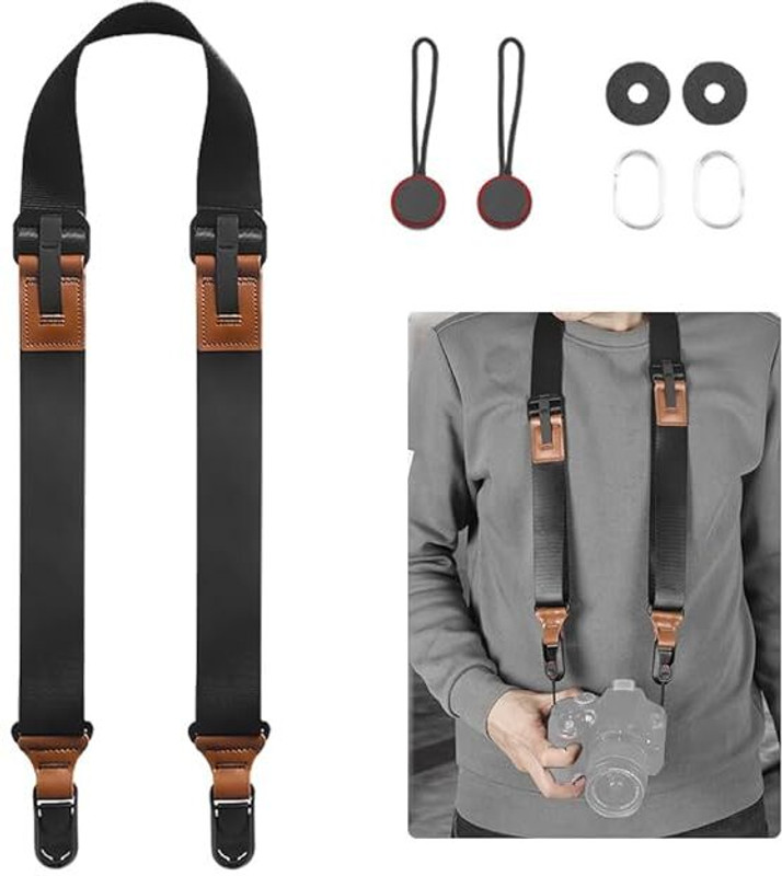 PLAY HARD DSLR Camera Shoulder Strap Adjustable Nylon Webbing Universal Neck Sling Quick Strap(Black)