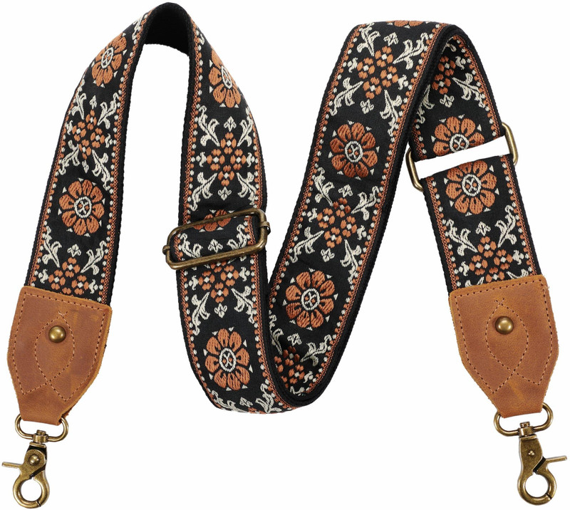 LQZ Purse Strap Replacement Crossbody Bag Strap Adjustable Canvas Straps for Handbag Strap(Multicolor)