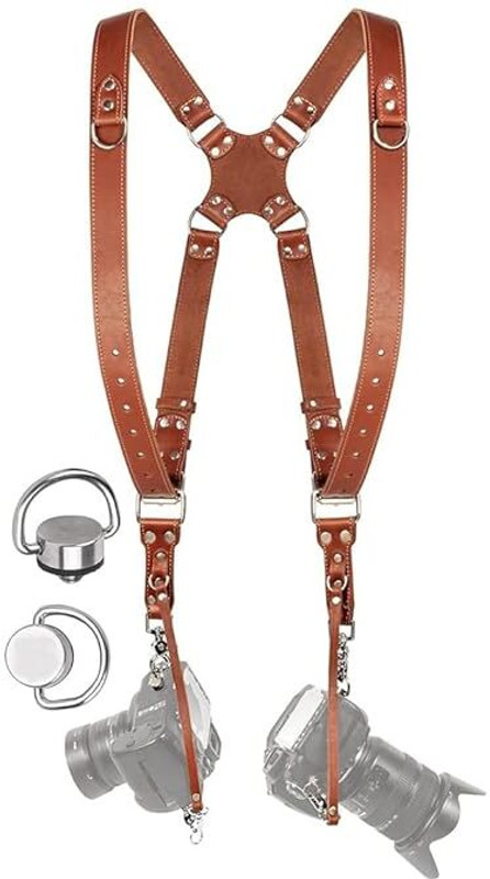 HIDECRAZE TB DUAL CAMERA BELT Strap(Brown)