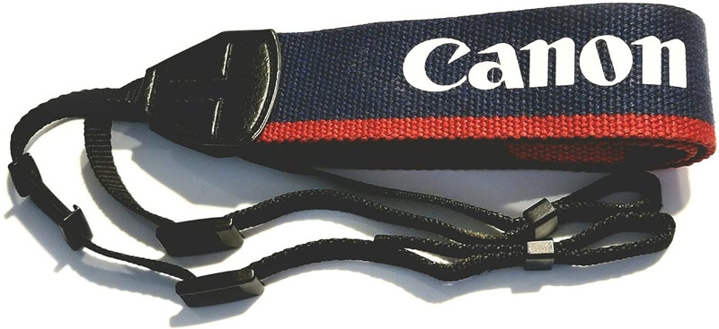 DIGICLIMBER Original Camera Neck Shoulder Strap for Canon All Series DSLR,SLR Camera - Stock Back with PU Leather Fashion Quality Embroidery Logo Fabric Camera Neck Straps Strap (Red in black) Strap Strap(Black)