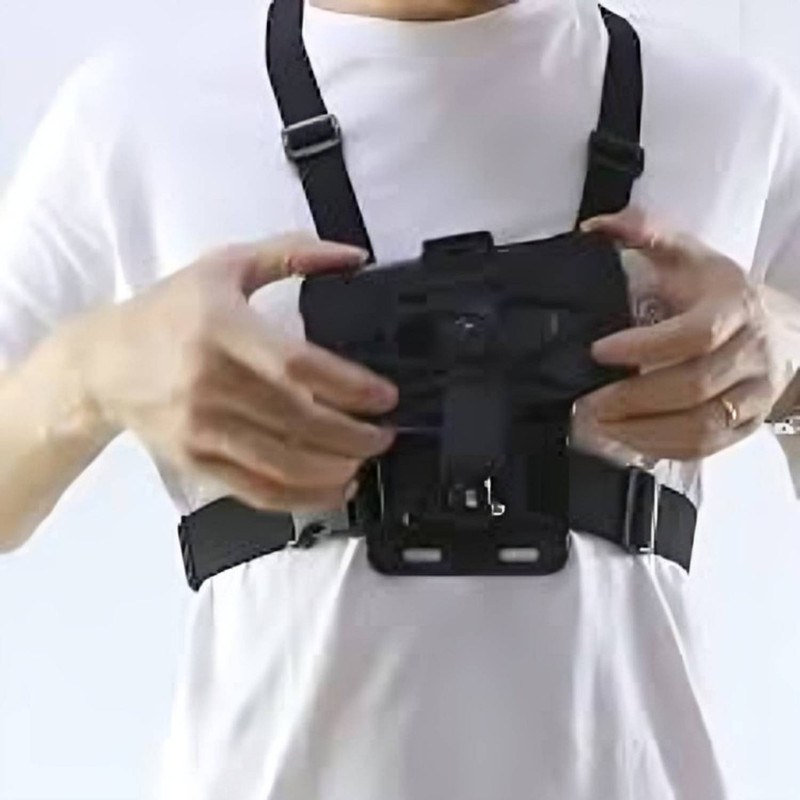 Qolic Universal Mobile & Action Camera Chest Mount Harness Belt Strap(Black)