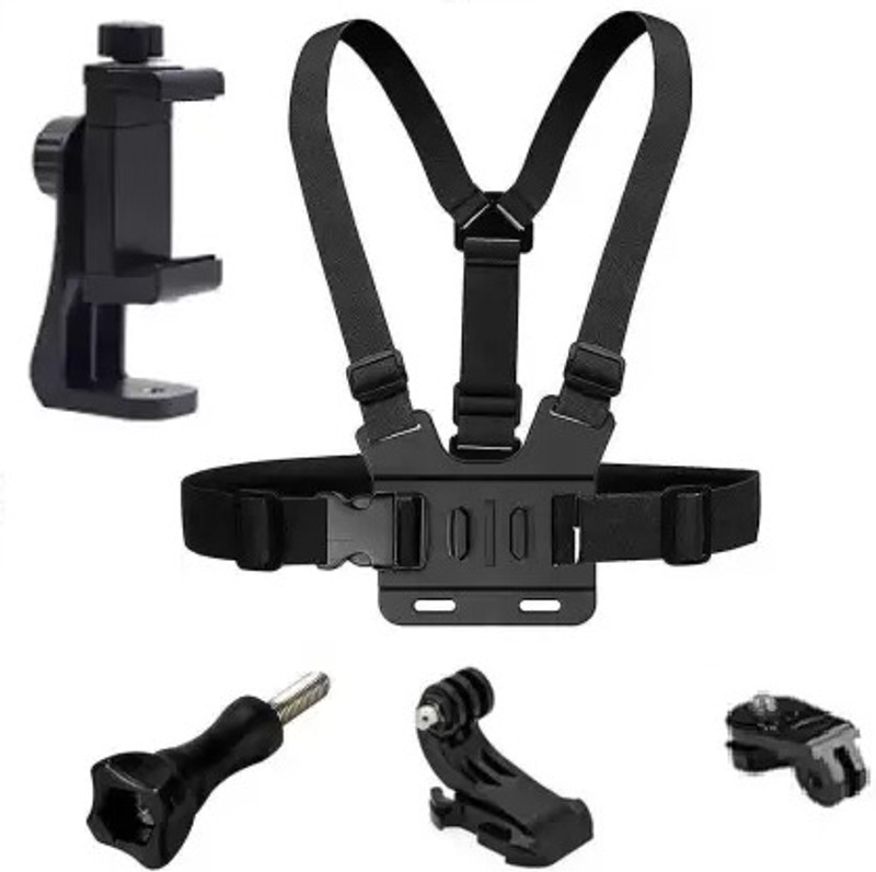 Like Star Best action camera body mount Strap(Black)