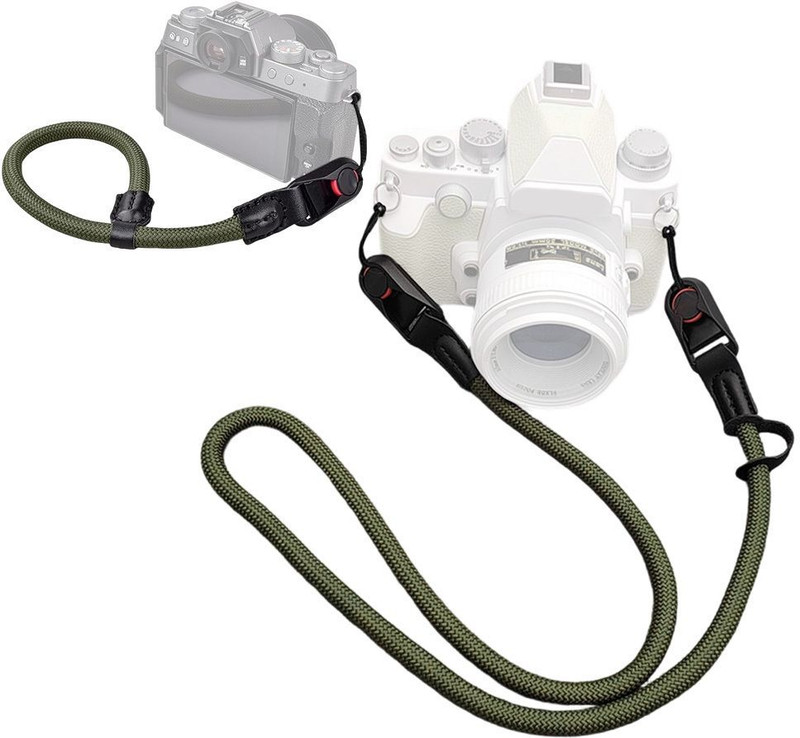 PLAY HARD Nylon Camera Sling Strap Lanyard Quick Connect for DSLR Mirrorless Strap(Green)