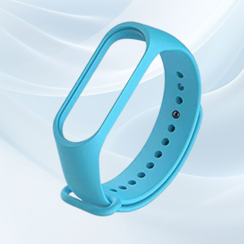 DRUMSTONE Soft Silicone Band Compatible with Smartwatch – Durable, Flexible Wrist Strap Strap(Sky Blue)