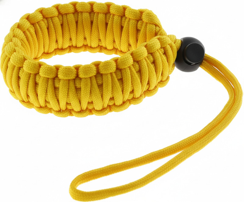 Tilottama Braided Paracord Camera Wrist Hand Grip Strap(Yellow)
