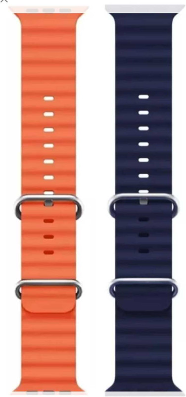 AIElectro strap 49 mm Strap(Orange, Blue)