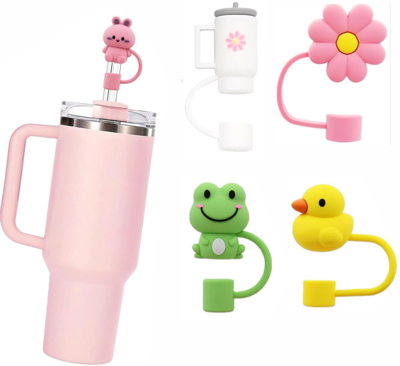 Mayklen Connectable Drinking Straw(Multicolor, Pack of 4)