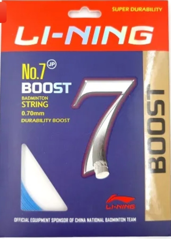 LI-NING NO7 BOOST 0.7 Badminton String - 10 m(Purple, Blue, Red, Green, Orange, Black, White)