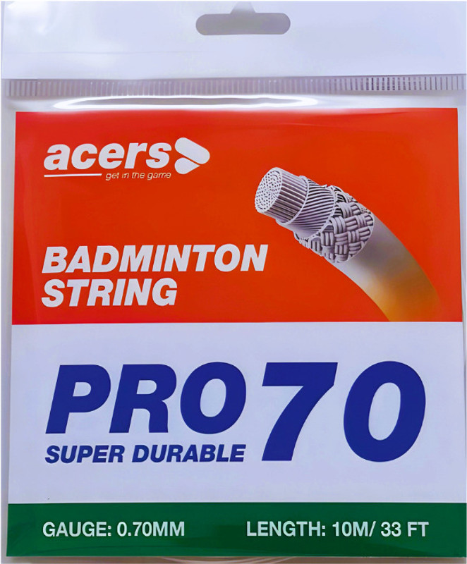 acers BadmintonRacketString_Pro70_SuperDurable 0.7 Badminton String - 10 m(Blue)