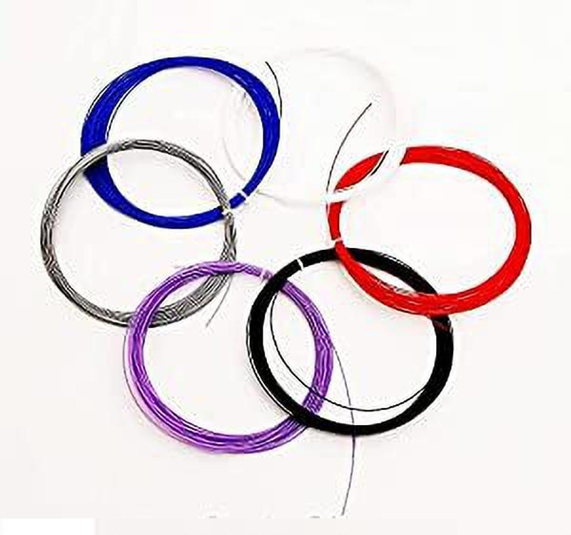 JRYU Badminton Racket String 0.7 Badminton String - 9 m(Multicolor)