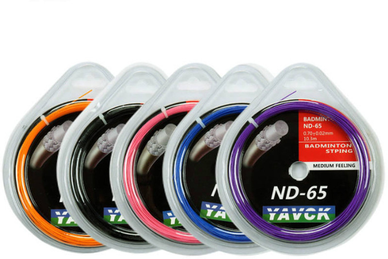 keshhvwe ND-65 Badminton String High Durability Nylon Racket String (Multi Color) 0.2 Badminton String - 10.3 m(Multicolor)