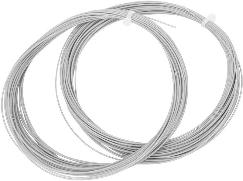 SERPLEX Replacement Badminton Racket String Repair Kit Nylon 26lbs Orange 2pcs 0.78 Badminton String - 10 m(Orange)