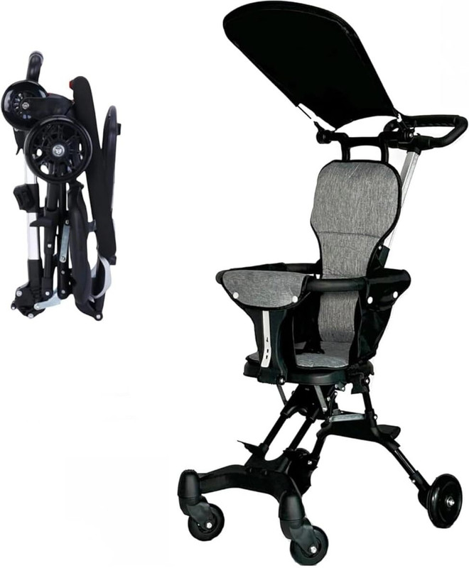 RICHTOTS Baby Foldable Stroller Stroller(2, Black)