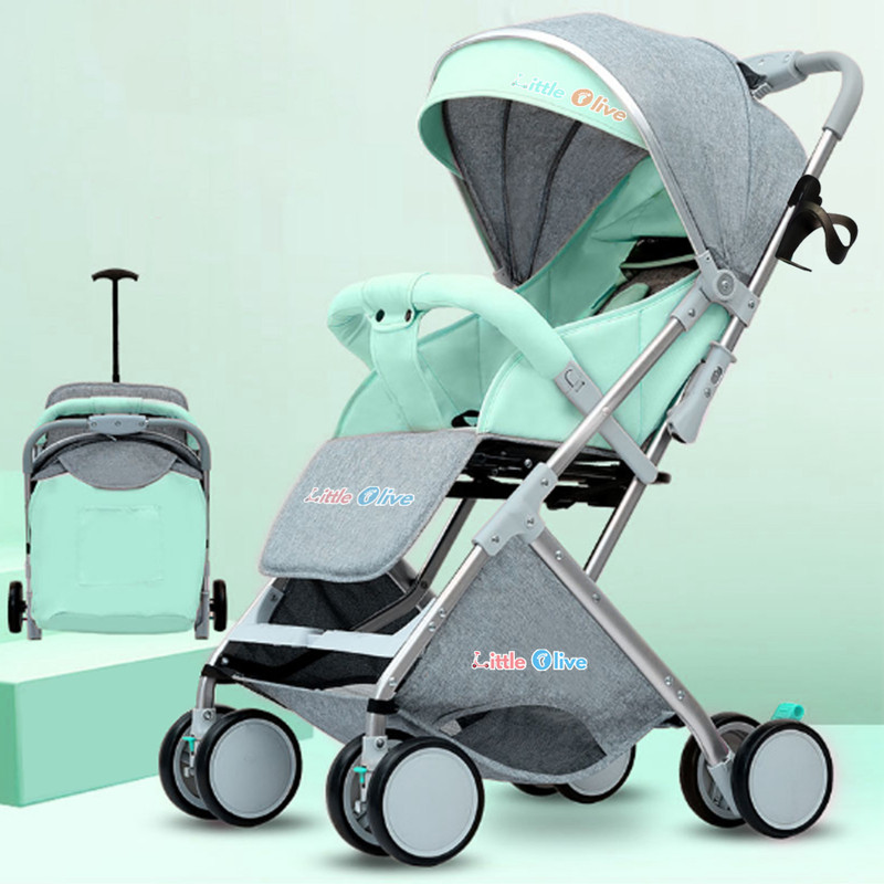 Little Olive BabyJoy Stroller For Kids - Lightweight, Easy To Handle, Suitable For Kids Stroller(3, Green)