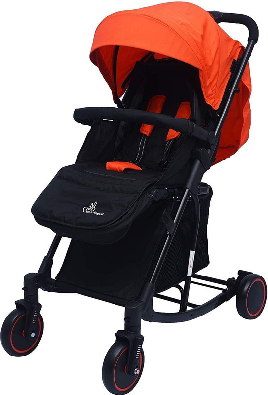 R for Rabbit Rock N Roll - The Rocking Baby Stroller and Pram for Baby/Kids(Red Black) Stroller(Multi, Black, Orange)