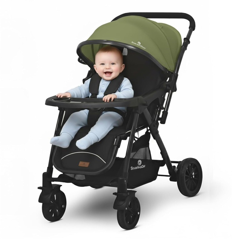 StarAndDaisy Baby Stroller for 0-3 Years Bosy & Girls | Babay Stroller & Pram Stroller Stroller(3, Green)