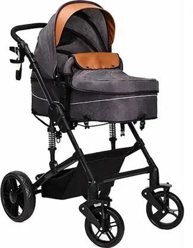 Nshoppe Baby Stroller 3 in 1 Stroller(3, Grey)