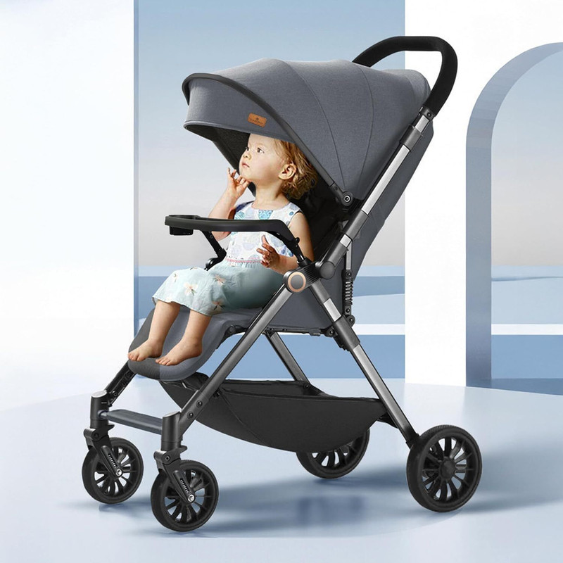 StarAndDaisy Baby Stroller | Pram for kids with Wheel Brake - New Born Girl & Boy Stroller Stroller(3, Grey)