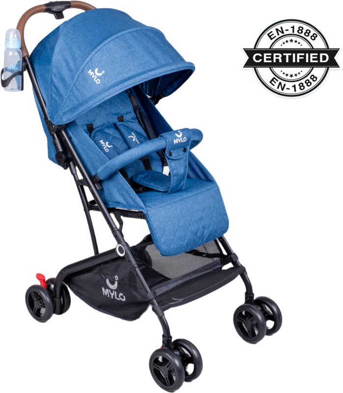 MYLO Baby Riviera Ultra-Light Premium Stroller, Compact Design, Air Travel Friendly Twin Strollers & Prams(5, Dark Blue)