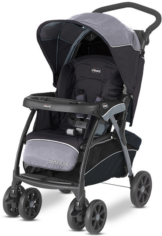 Chicco Cortina Cx Stroller Jet Black Stroller(Multi, Black)