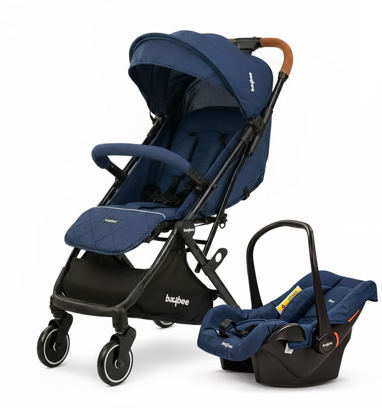 baybee Convertible Baby Pram Stroller with Car Seat, Baby Stroller with Metal Frame Stroller(3, Blue)