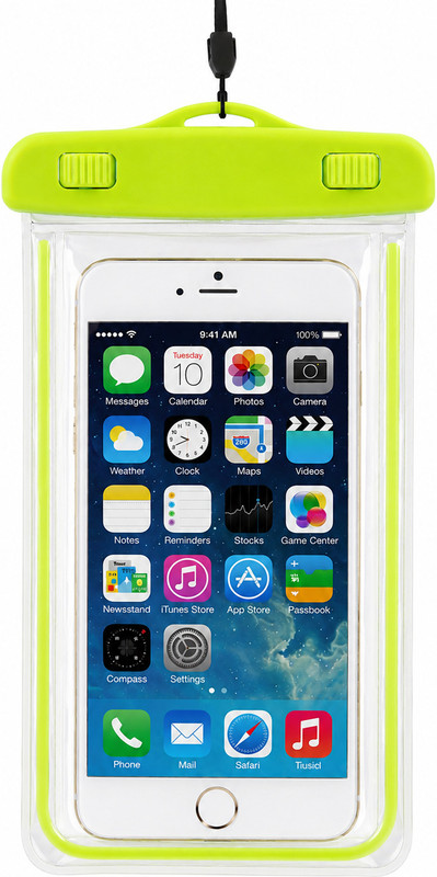 bagizmo AquaShield Waterproof Mobile Pouch for All Smartphones Racquet Carry Case/Cover Free Size(Green)
