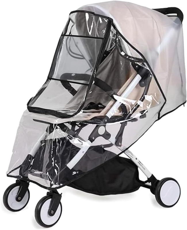 STHIRA Baby Stroller Rain Cover Universal Waterproof Windproof Rainproof Stroller Cover Stroller Rain Cover(Large)