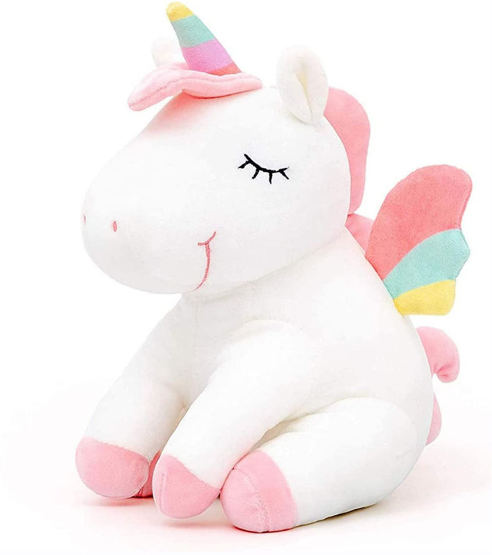 Liquortees Big size Unicorn soft toy Teddy bear White unicorn - 40 cm(White)