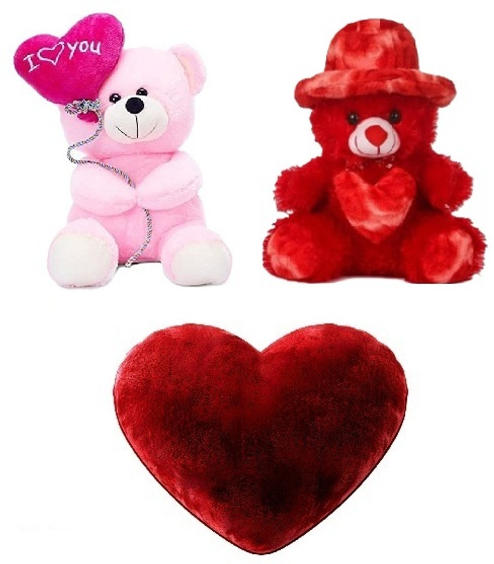 MHK combo of 3 stuff toys for your kids353 - 18 cm(Multicolor)