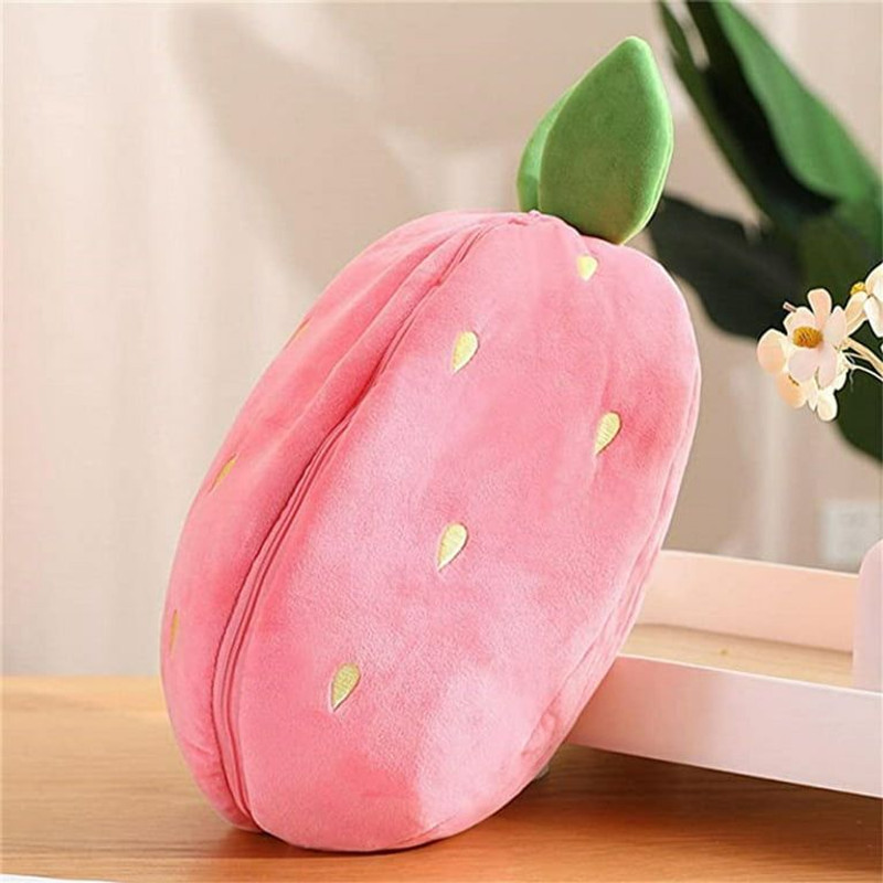 Bitsu Bobsu Trending Reversible Rabbit - Strawberry Bunny Soft Toy - 32 cm(Multicolor)
